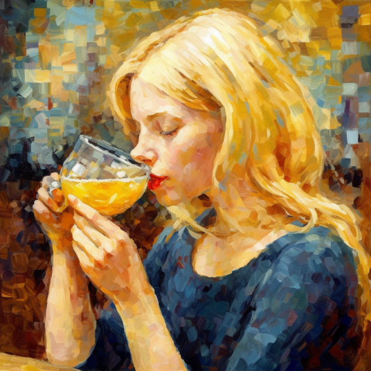 woman drinking beer