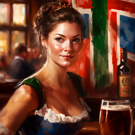 woman drinking beer