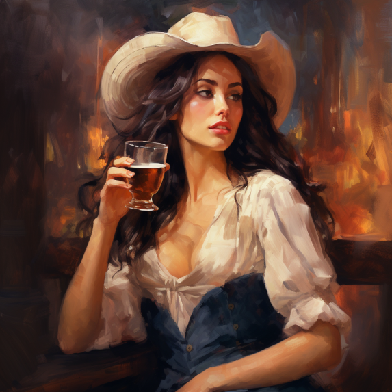 woman drinking beer