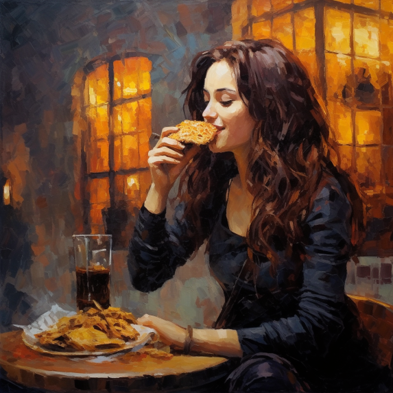 woman drinking beer