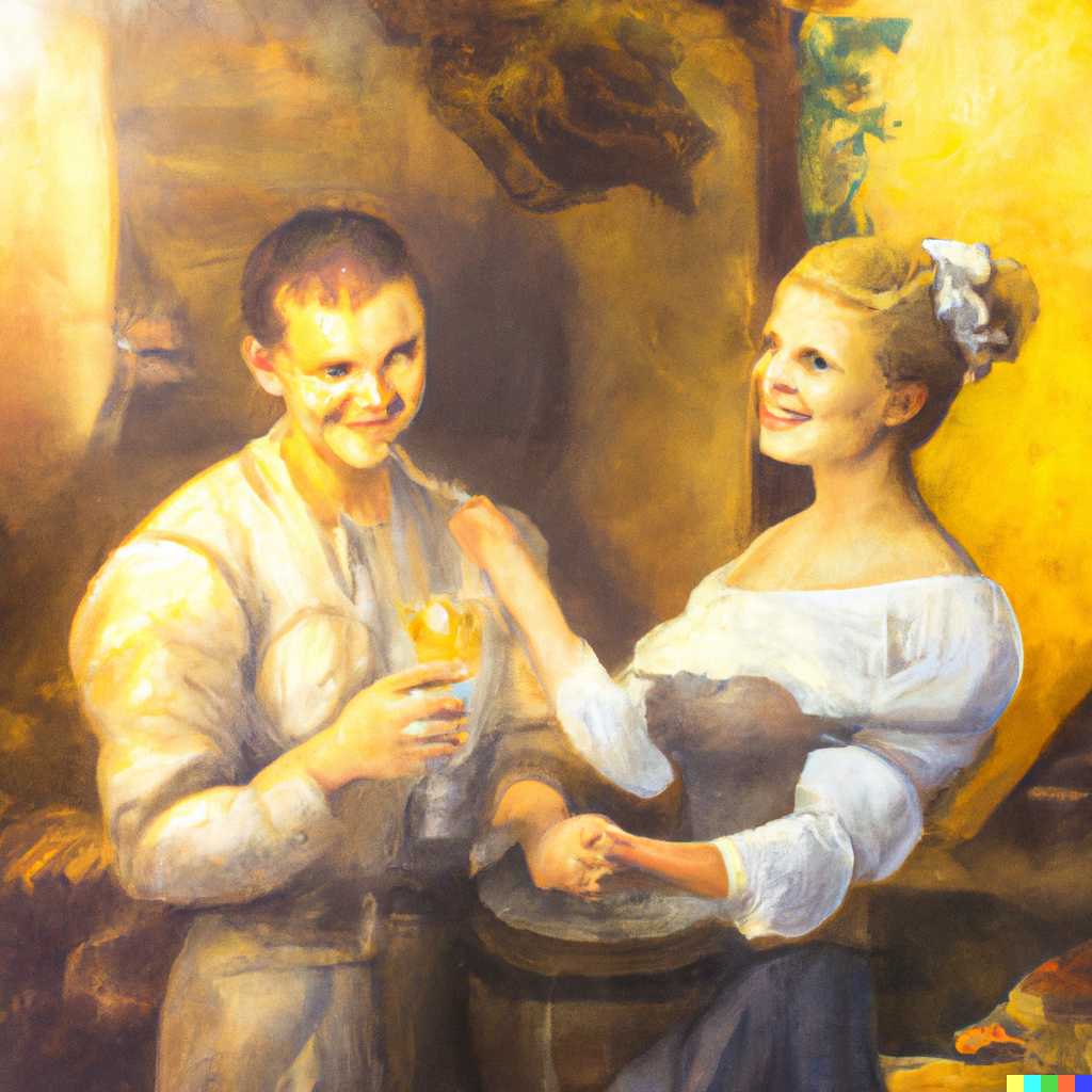 couple drinking beer