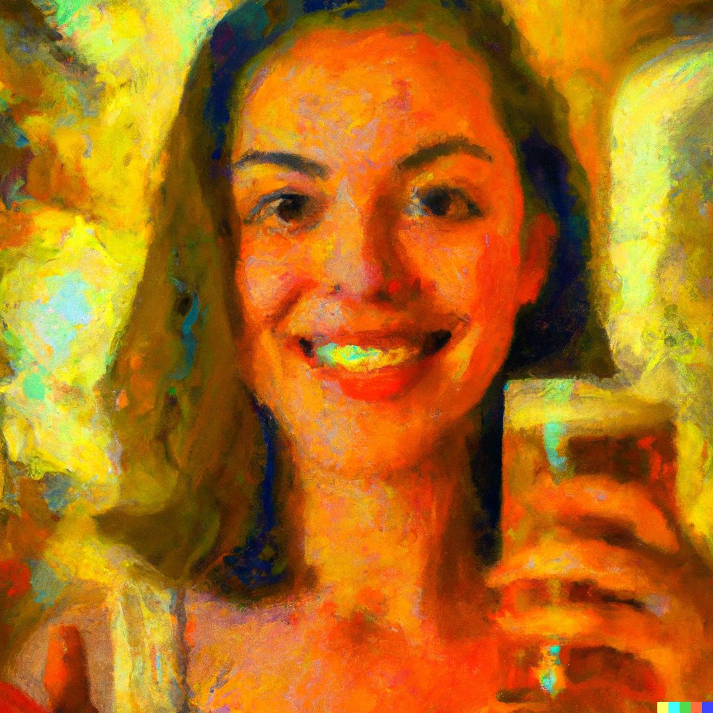 woman drinking beer