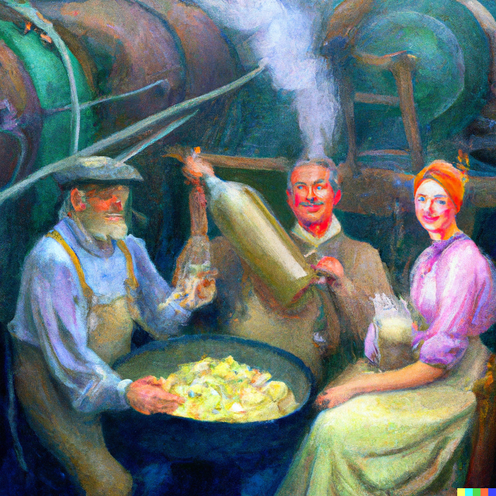 people making cider