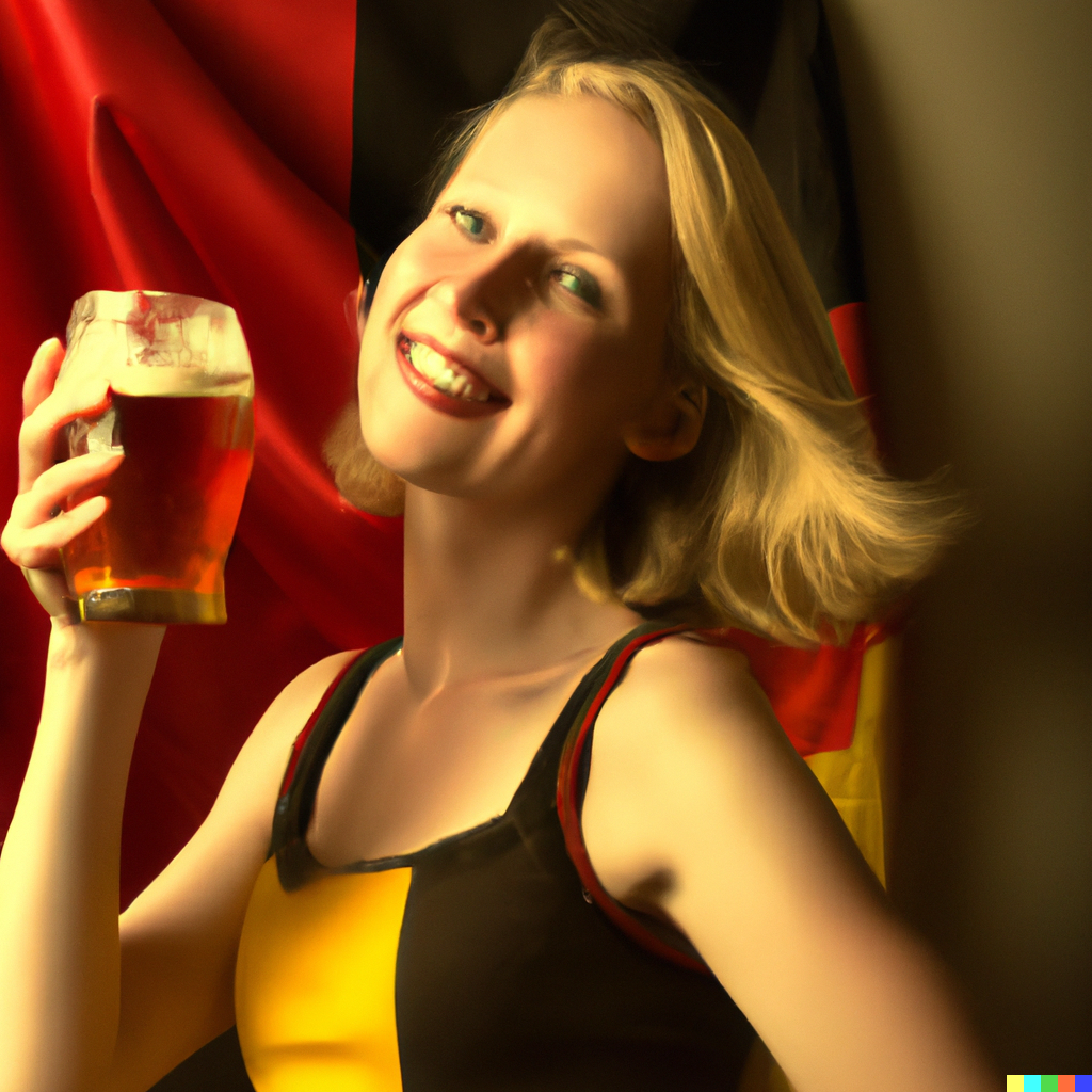 woman drinking beer