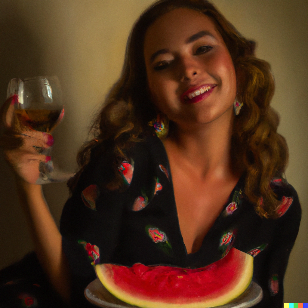 woman drinking wine