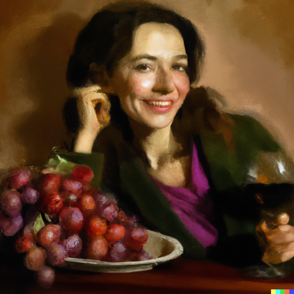 woman drinking wine