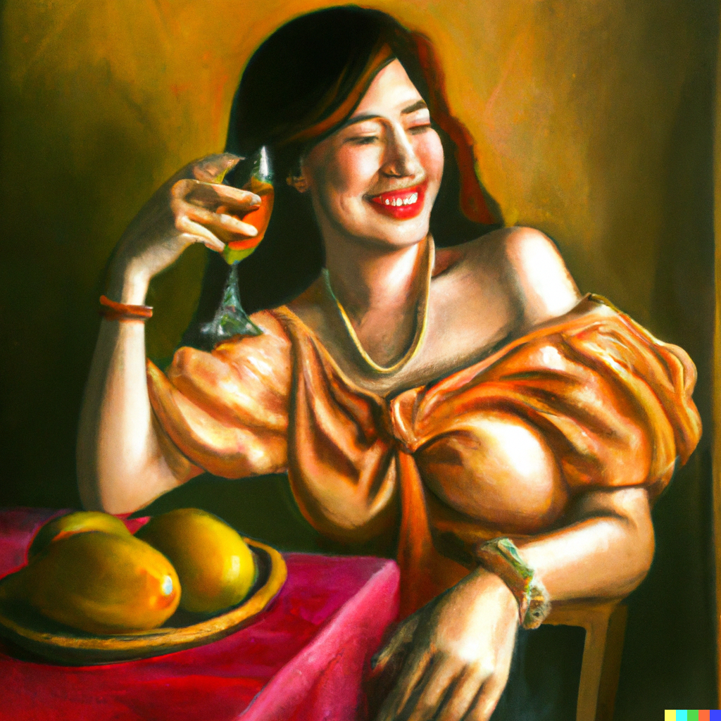 woman drinking wine