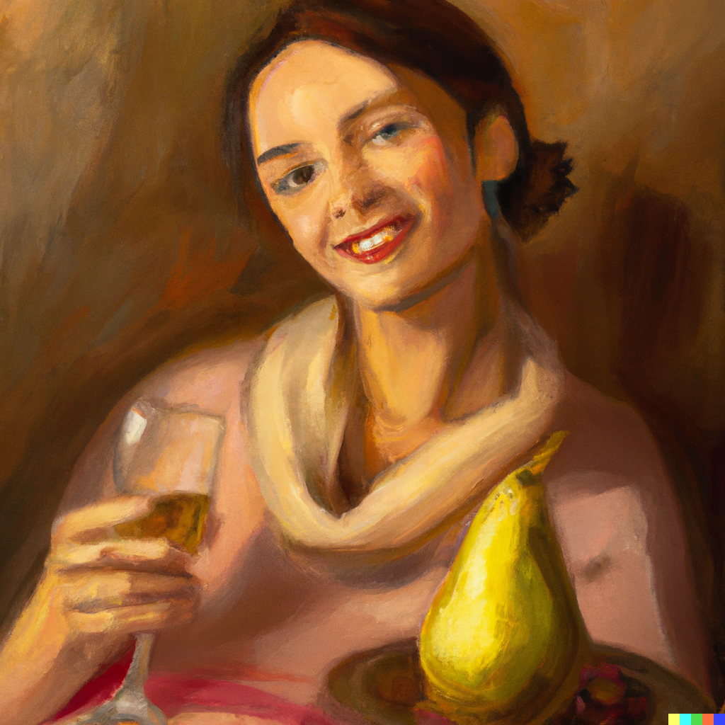 woman drinking wine