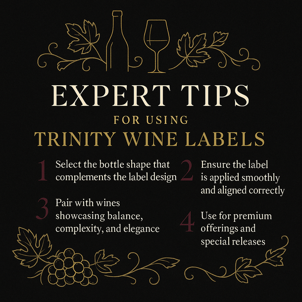 The Homebrew Shop Trinity Wine Labels 30 ct