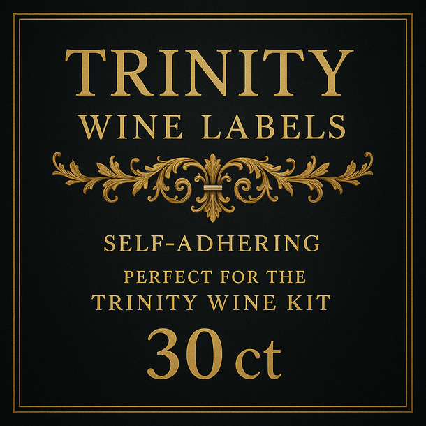 The Homebrew Shop Trinity Wine Labels 30 ct