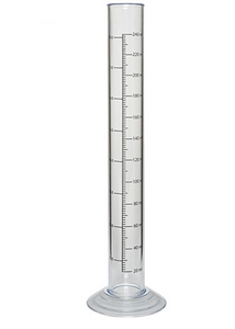 12" One-Piece Plastic Hydrometer Test Jar