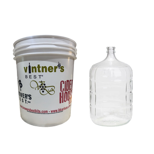 5 Gallon Glass Carboy and 7.9 Gallon Fermenter with Lid Bundle