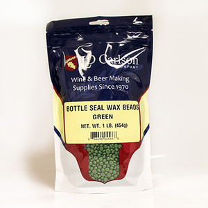 Green Bottle Seal Wax Beads 1 lb