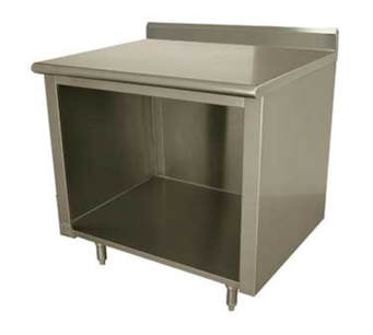Work Table, Open Front Cabinet Base