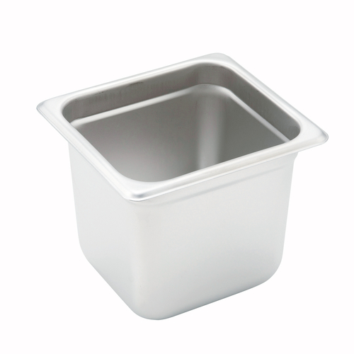 Steam Table Pan, Stainless Steel - 1/6 size