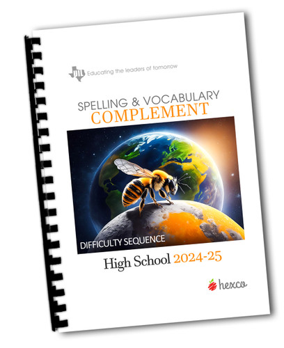 UIL Spelling Complement for High School - 2024-2025 Difficulty SEQUENCE - Get the annual spelling list, PLUS definitions and more! Also great for TAPPS study. 