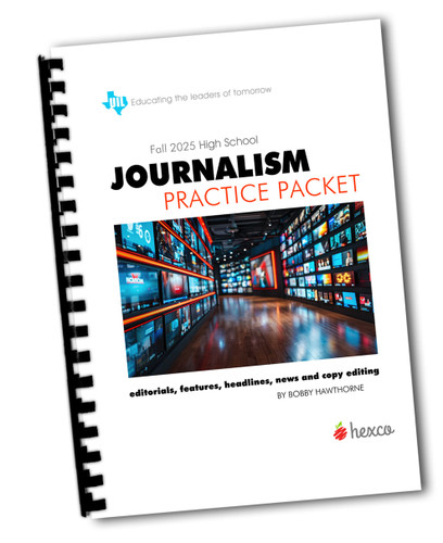 PRE-ORDER - UIL Journalism Practice Packet Fall 2025-2026 (Ships Jan. 1, 2026)