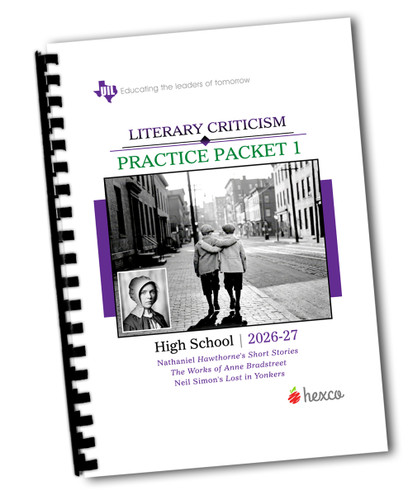 2026-27 UIL Literary Criticism - Practice Packet 1 - Ships fall 2026!

Figure (cover): Image generated using AI from the prompt two boys walking down a street in Yonkers in the 1930s or 40s; photo created with prompt likeness of Anne Bradstreet