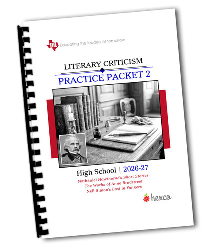 2026-27 UIL Literary Criticism - Practice Packet 2 - Ships Jan. 2026

Figure (cover): Image generated using Adobe Gemini Flash with the prompt black and white photo of an ink pen from the mid 1800s on a desk; photo from Wikipedia Commons