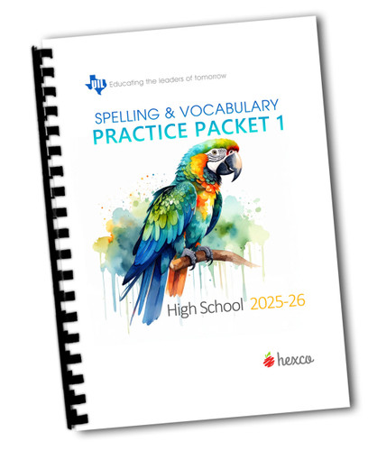 2025-26 UIL Spelling & Vocabulary Practice Packet 1- Prompts are also ideal for TAPPS study!