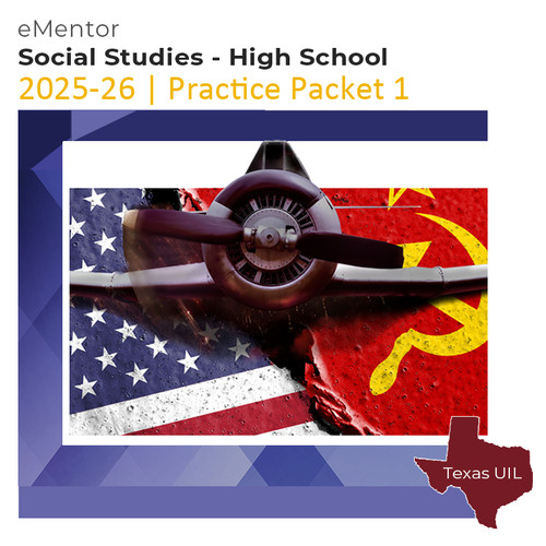 UIL Social Studies eMentor Practice Packet 1 for High School. Also for TAPPS study!