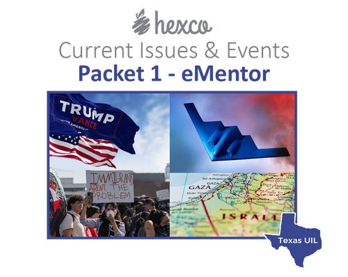 Current Issues & Events 2025-26 - Packet 1 eMentor is READY!