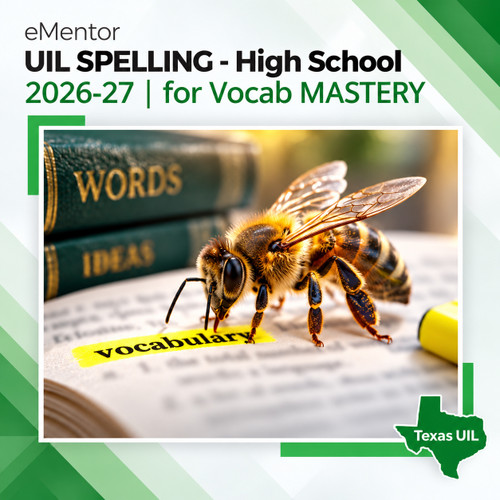 Learn the vocabulary section of the 2026-27 UIL Spelling contest. Get the app. Study today.