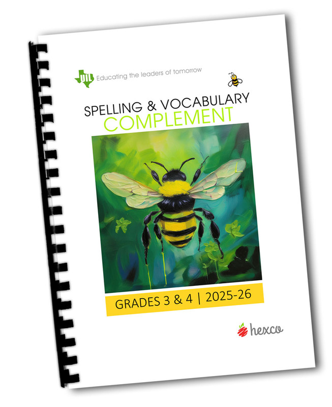 UIL Spelling Complement for Grades 3-4- 2025-26 - Get the annual spelling list, PLUS definitions and more! Also great for PSIA study.

Figure (cover): Image generated using Adobe Firefly from the prompt hand drawn bumble bee green theme.

