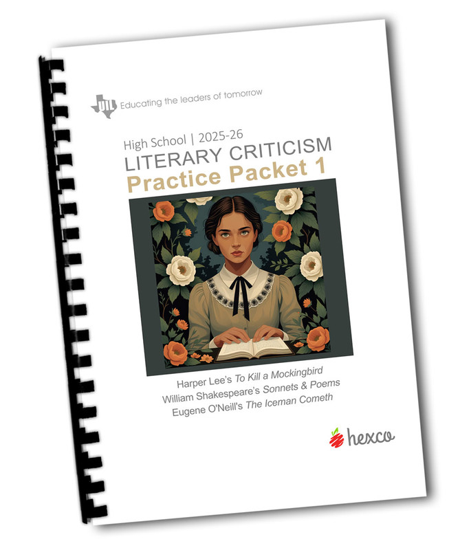 2025-26 UIL Literary Criticism - Practice Packet 1 - Ships fall 2025!

Figure (cover): Image generated using Envato AI ImageGen from the prompt To Kill a Mockingbird fiction book by Harper Lee with a William Shakespeare fee