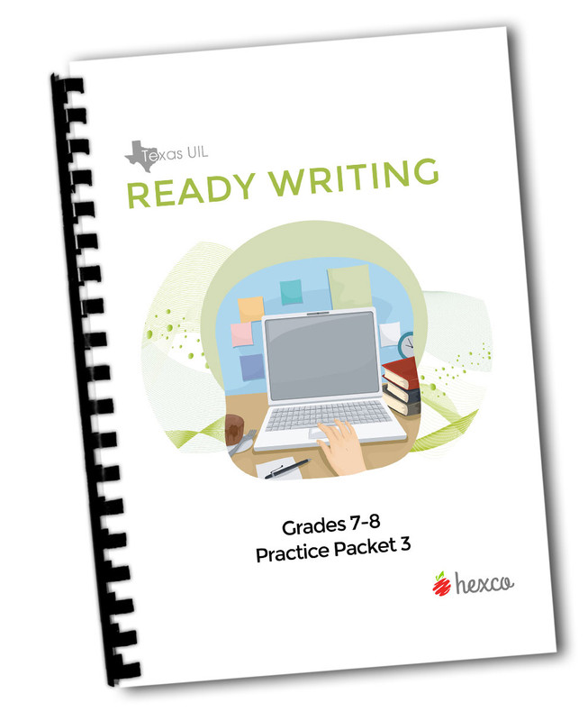 Ready Writing Practice Packet 3 for Grades 7-8