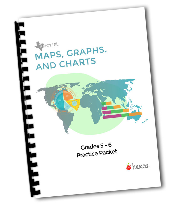 UIL Maps, Graphs & Charts Practice Packets Hexco