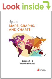 look inside map, graphs and charts practice packets