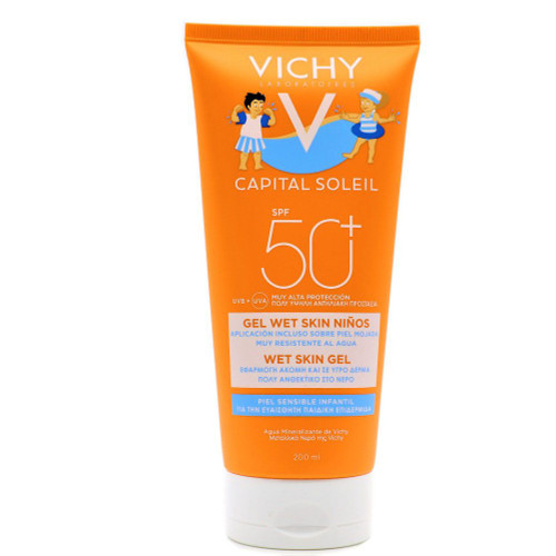 Vichy capital soleil niños gel wet skin SPF 50+ 200 mL Vichy capital soleil niños gel wet skin SPF 50+ 200 mL