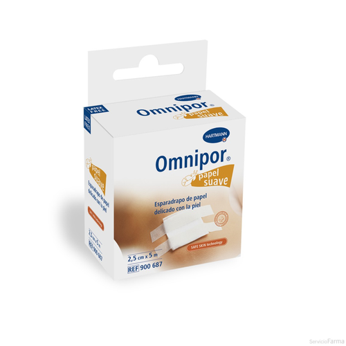 Hartmann omnipor 5 m x 2,5 cm con dispensador Hartmann omnipor 5 m x 2,5 cm con dispensador