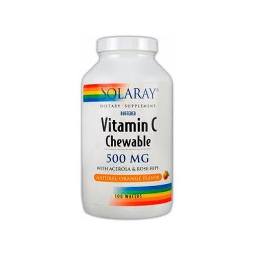 Solaray vitamina c 500 mg 100cp masticables sabor naranja