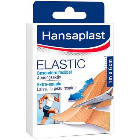 Hansaplast med elastic tira 1 m x 6 cm