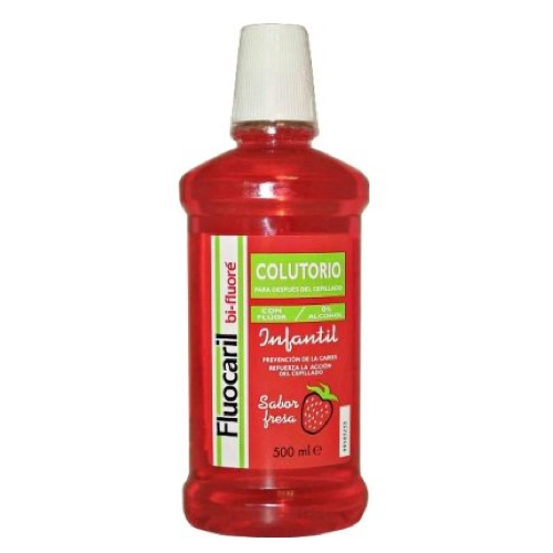 Fluocaril bi-flouré colutorio infantil sabor fresa 3-7 años 500 mL