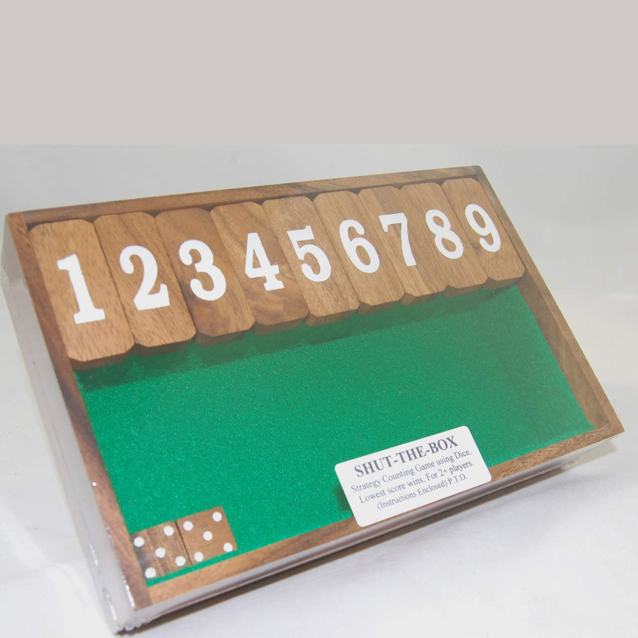 shut the box wooden game