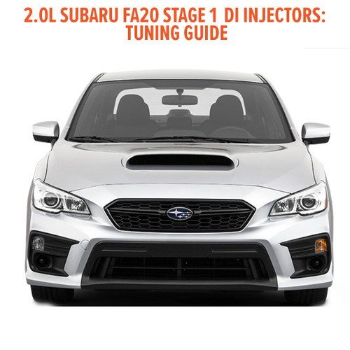 FA20 Stage 1 injector tuning guide