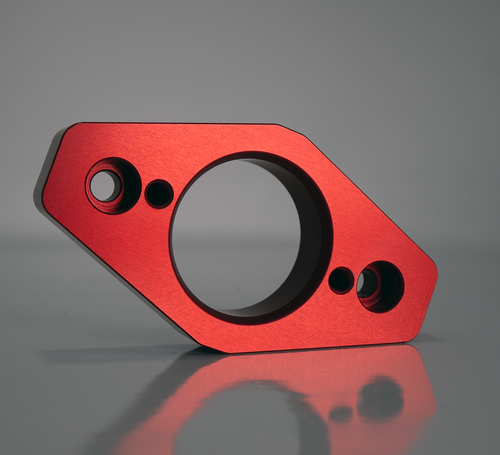 HPFP Mounting Flange for Big Bore N55 HPFP Kit - Red