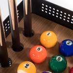 Diagonal Pool Cue Rack Detail View by Jack Game Room
