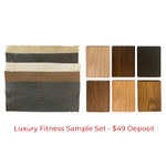 Luxury Fitness Leather and Wood Swatch Sample Set by Jack Game Room