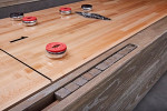 Brixton Shuffleboard Table Detail by Brunswick for Jack Game Room