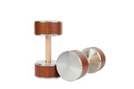 Fysik NAK Dumbbell Pairs in Saddle Leather by Fysik for Jack Game Room