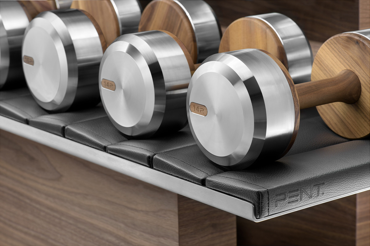 COLMIA dumbbell sets by PENT Fitness for Jack Game Room