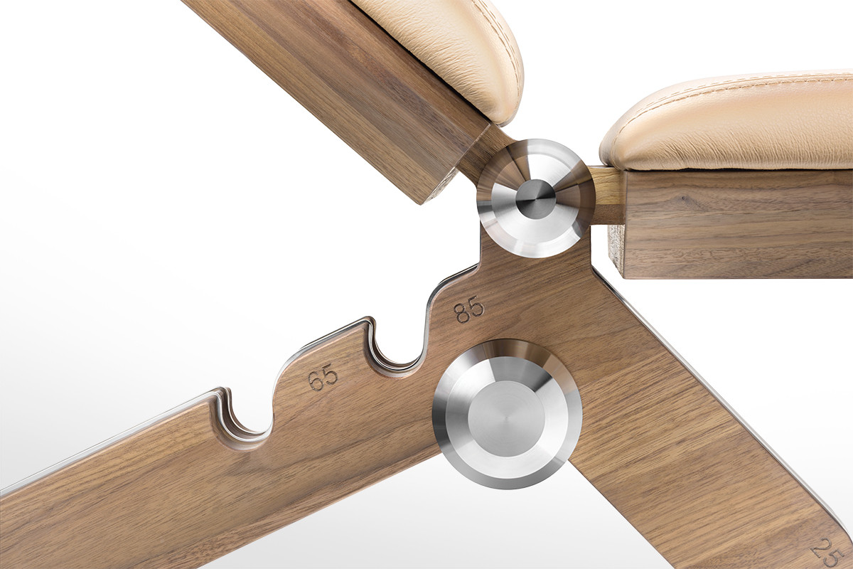 BANKA advanced weight lifting bench detail by PENT Fitness for Jack Game Room