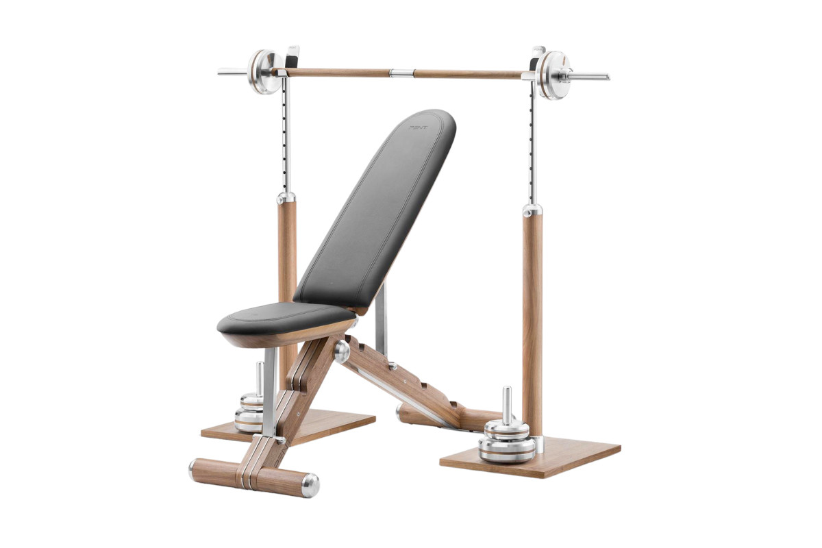 BYSTRA Bench Press Weight Rack with BANKA Advanced Bench by PENT Fitness for Jack Game Room