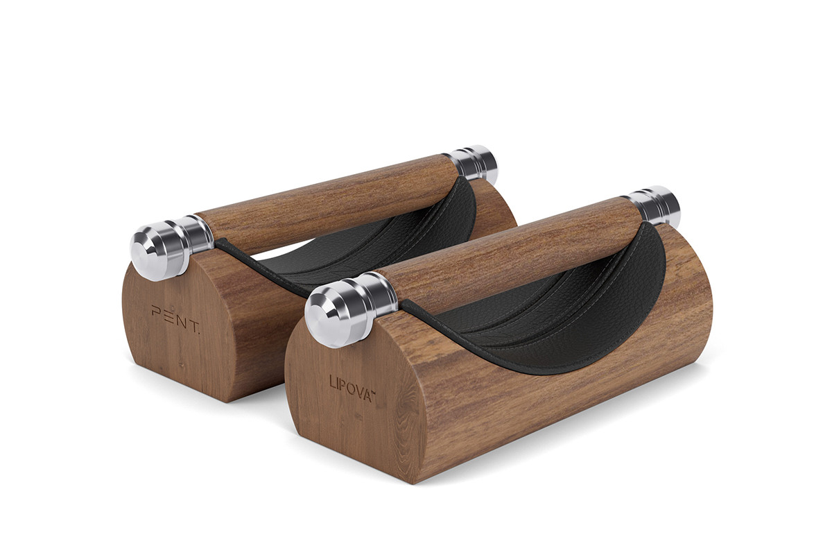 LIPOVA Luxury Push-Up Handlebars by PENT Fitness for Jack Game Room