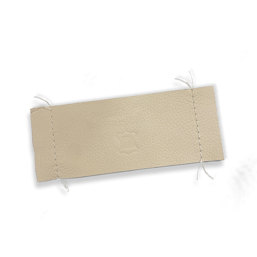 Luxury Fitness Beige Leather Swatch Sample by Jack Game Room