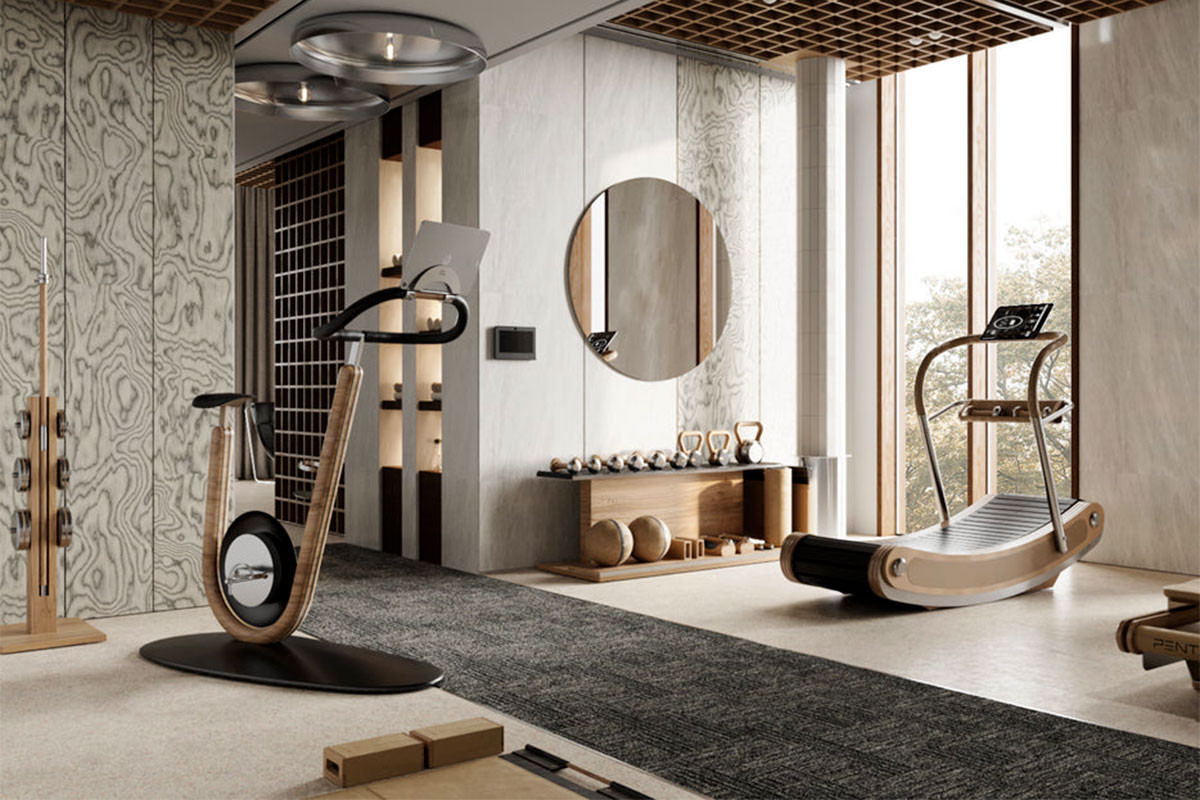 HANIA Stationary Bicycle by PENT Fitness for Jack Game Room